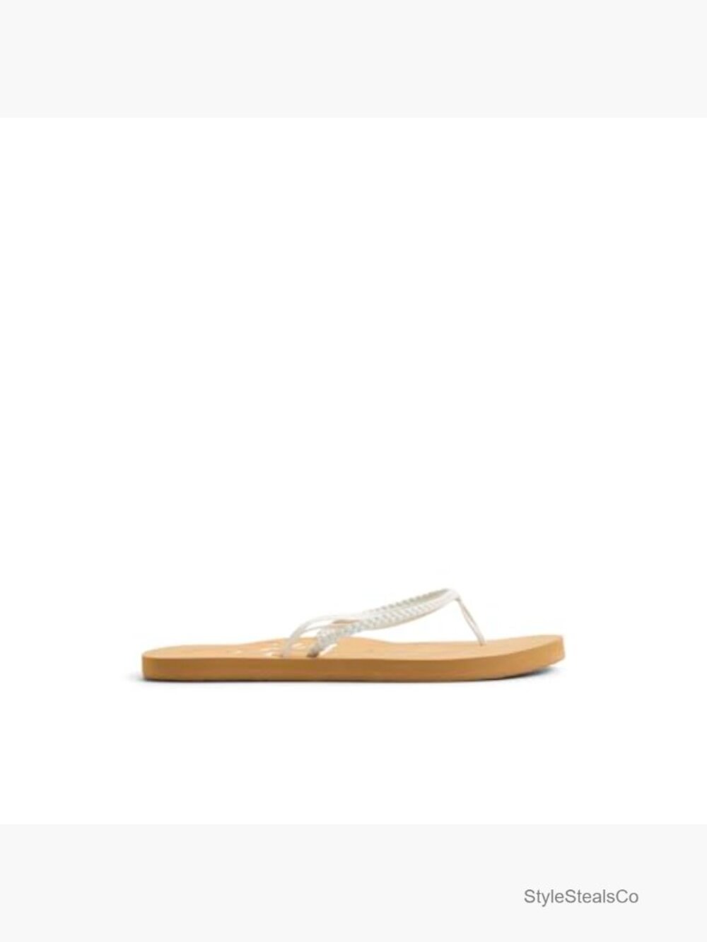 Braid Knot Flip Flop Sandals Comfortable Flat Thong Beach Sandals Faux Leather - Picture 3 of 6